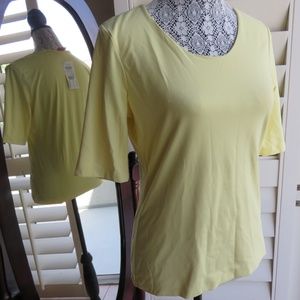 NWT Gerry Weber Yellow Women's Top Shirt Body US S